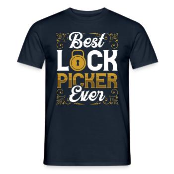 Der Beste Lock Picker Aller Zeiten Lock Picking - Männer T-Shirt - Navy - Vorne - AI Model Male 178 light (178cm)