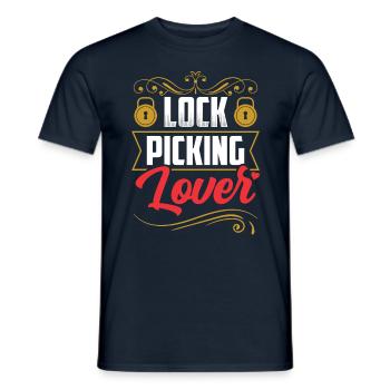 Lock Picking Liebhaber Knacker Schloss Knacken - Männer T-Shirt - Navy - Vorne - AI Model Male 178 light (178cm)