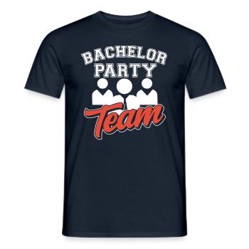 Junggesellenabschied Team Junggeselle Braut - Männer T-Shirt - Navy - Vorne - AI Model Male 178 light (178cm)