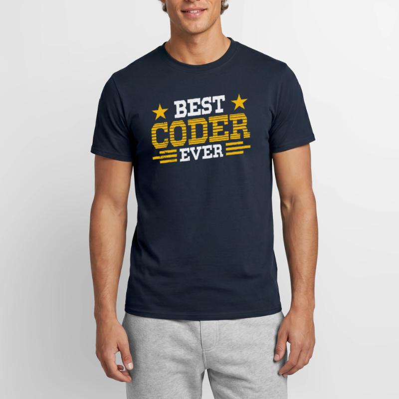 Bester Programmierer Überhaupt Code Coder Coding Männer T-Shirt