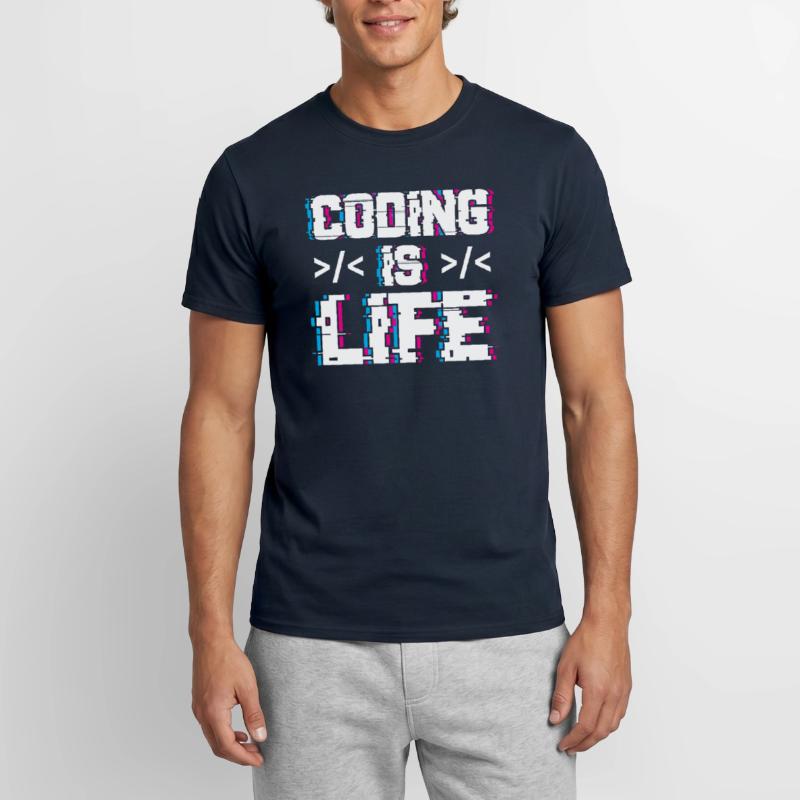 Le codage est un code de codeur programmeur de vie T-shirt homme