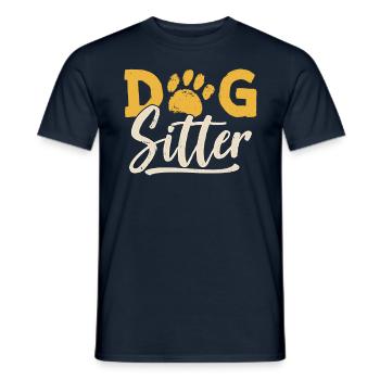 Hundesitter Hund Dog Sitting Hundesitting - Männer T-Shirt - Navy - Vorne - AI Model Male 178 light (178cm)
