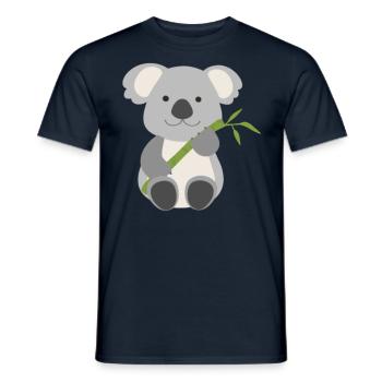 Joyeux koala ours koala - T-shirt homme - marine - Devant - AI Model Male 178 light (178cm)