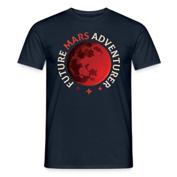 Future Mars Adventurer Astronaut Planet - T-shirt homme - marine - Devant - AI Model Male 178 light (178cm)