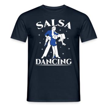 Salsa Tanzen Hobby Tänzer Tanz - Männer T-Shirt - Navy - Vorne - AI Model Male 178 light (178cm)