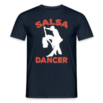 Salsa Tänzer Tanzen Hobby Tanz - Männer T-Shirt - Navy - Vorne - AI Model Male 178 light (178cm)