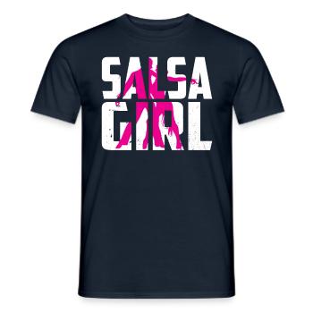 Salsa Girls Mama Dancing Hobby Dancer Dance - Men's T-Shirt - navy - Front - AI Model Male 178 light (178cm)
