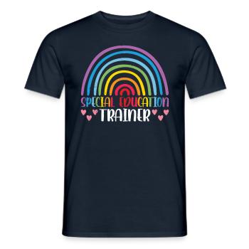 Special Education Trainer Teacher Special Education - Men's T-Shirt - navy - Front - AI Model Male 178 light (178cm)