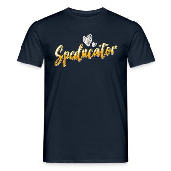 Speducator Special Education Special Education Teacher - Men's T-Shirt - navy - Front - AI Model Male 178 light (178cm)