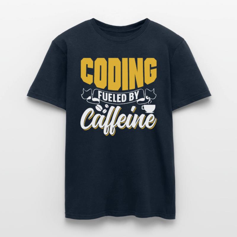 Programming powered by caffeine coding Men's T-Shirt