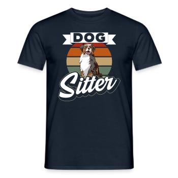 Hundesitter Hundesitting Dog Sitting Hund - Männer T-Shirt - Navy - Vorne - AI Model Male 178 light (178cm)
