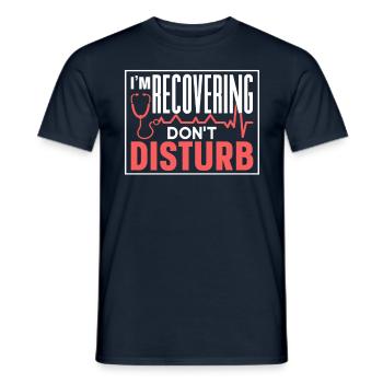 Je s’il vous plaît ne pas déranger la récupération - T-shirt homme - marine - Devant - AI Model Male 178 light (178cm)