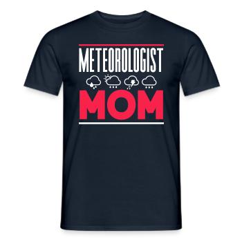 Meteorologist Mama Profession Meteorologist Meteorology - Men's T-Shirt - navy - Front - AI Model Male 178 light (178cm)