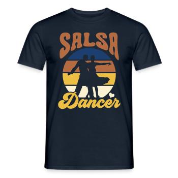 Salsa Tänzer Tanzen Hobby Tanz - Männer T-Shirt - Navy - Vorne - AI Model Male 178 light (178cm)