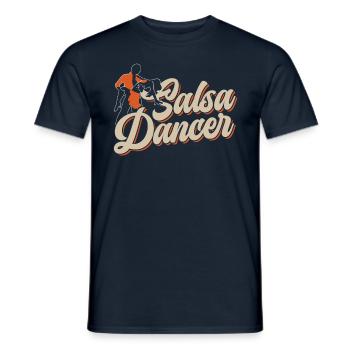 Salsa Tänzer Hobby Tanz Tanzen - Männer T-Shirt - Navy - Vorne - AI Model Male 178 light (178cm)