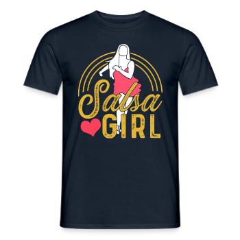 Salsa Mädchen Mama Tanz Tanzen Tänzer Hobby - Männer T-Shirt - Navy - Vorne - AI Model Male 178 light (178cm)