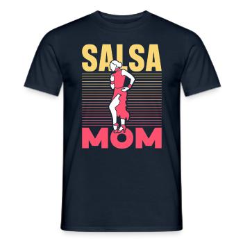 Salsa Mama Hobby Dance Dancer Dancing - Men's T-Shirt - navy - Front - AI Model Male 178 light (178cm)