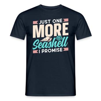 Nur Noch Eine Muschel Ich Verspreche Es Muscheln - Männer T-Shirt - Navy - Vorne - AI Model Male 178 light (178cm)
