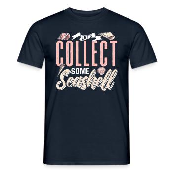 Let's collect shells Shell Shell Collector - Men's T-Shirt - navy - Front - AI Model Male 178 light (178cm)