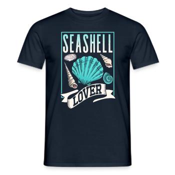 Amoureux des coquillages Collecteurs de coquillages Collecte de coquillages - T-shirt homme - marine - Devant - AI Model Male 178 light (178cm)