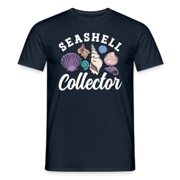 Collecteurs de coquillages Les collecteurs de moules ramassent les moules - T-shirt homme - marine - Devant - AI Model Male 178 light (178cm)