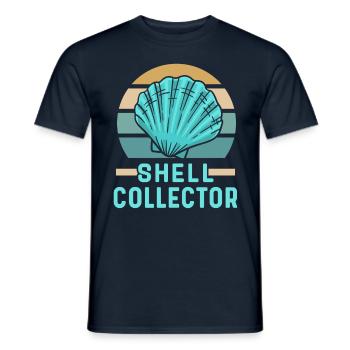 Collecteurs de coquillages Les collecteurs de moules ramassent les moules - T-shirt homme - marine - Devant - AI Model Male 178 light (178cm)