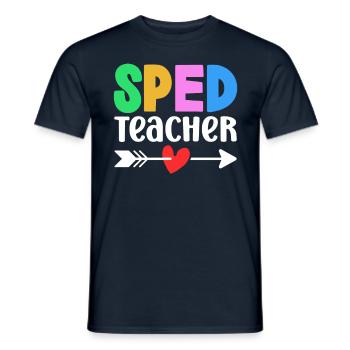 Teacher of Special Education Special Education Profession - Men's T-Shirt - navy - Front - AI Model Male 178 light (178cm)
