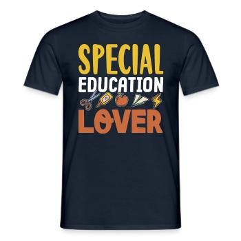 Special Education Lovers Special Education Teachers - Men's T-Shirt - navy - Front - AI Model Male 178 light (178cm)