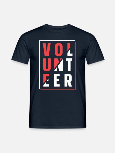 Voluntary Voluntary Volunteering - Men's T-Shirt - navy