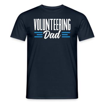 Volunteer father Voluntary Voluntary profession - Men's T-Shirt - navy - Front - AI Model Male 178 light (178cm)