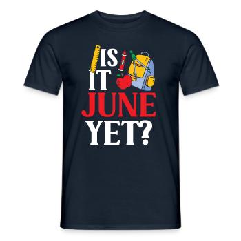 C’est déjà juin Rentrée Rentrée Rentrée - T-shirt homme - marine - Devant - AI Model Male 178 light (178cm)