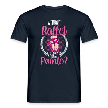Sans ballet Qu’est-ce que la punchline ? Ballerine Hobby - T-shirt homme - marine - Devant - AI Model Male 178 light (178cm)
