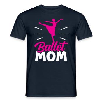 Ballet Mama Dancer Ballet Dancer Ballerina - Men's T-Shirt - navy - Front - AI Model Male 178 light (178cm)