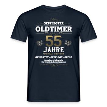 55. Geburtstag Mann Oldtimer Jahrgang 1968 - Männer T-Shirt - Navy - Vorne - AI Model Male 178 light (178cm)
