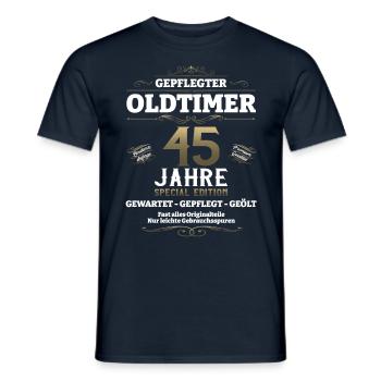 45. Geburtstag Mann Oldtimer Jahrgang 1978 - Männer T-Shirt - Navy - Vorne - AI Model Male 178 light (178cm)