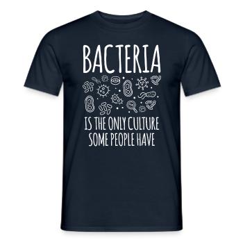 Bactéries seulement culture que certaines personnes ont - T-shirt homme - marine - Devant - AI Model Male 178 light (178cm)