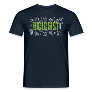 Biology Profession Biology Biology Teacher - Men's T-Shirt - navy - Front - AI Model Male 178 light (178cm)