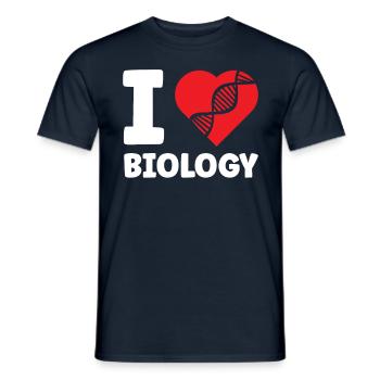 Ich Liebe Biologie Beruf Biologin Biologe - Männer T-Shirt - Navy - Vorne - AI Model Male 178 light (178cm)
