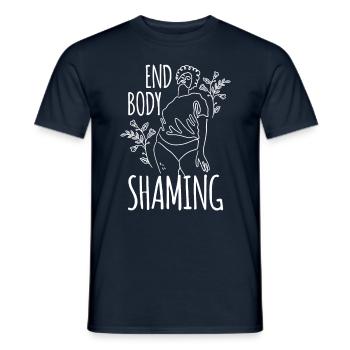 Body Shaming Stop Body Shaming Stop Annoying - Men's T-Shirt - navy - Front - AI Model Male 178 light (178cm)