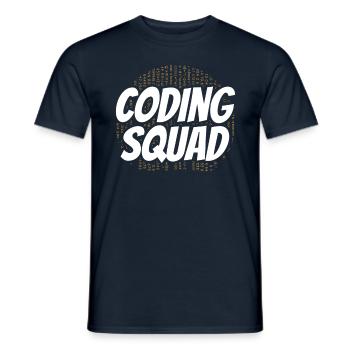 Équipe de codage Programmeurs Codeur de programmation - T-shirt homme - marine - Devant - AI Model Male 178 light (178cm)