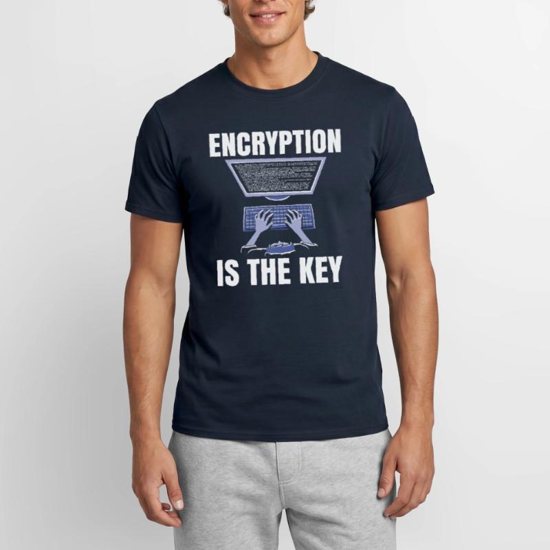 Le chiffrement est la clé du codage du codeur T-shirt homme