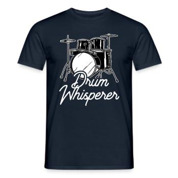 Tambour Chuchoteur Tambour Chuchotant Tambour Tambour Tambour - T-shirt homme - marine - Devant - AI Model Male 178 light (178cm)