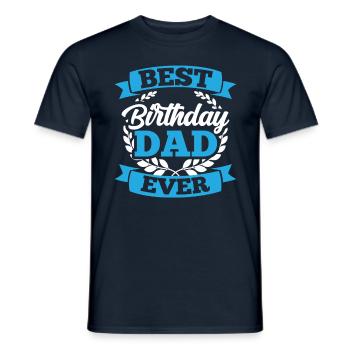 Best Birthday Daddy Party Daddy Dad - Men's T-Shirt - navy - Front - AI Model Male 178 light (178cm)