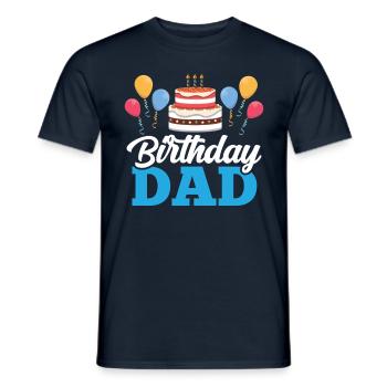 Birthday Daddy Party Daddy Dad - Men's T-Shirt - navy - Front - AI Model Male 178 light (178cm)
