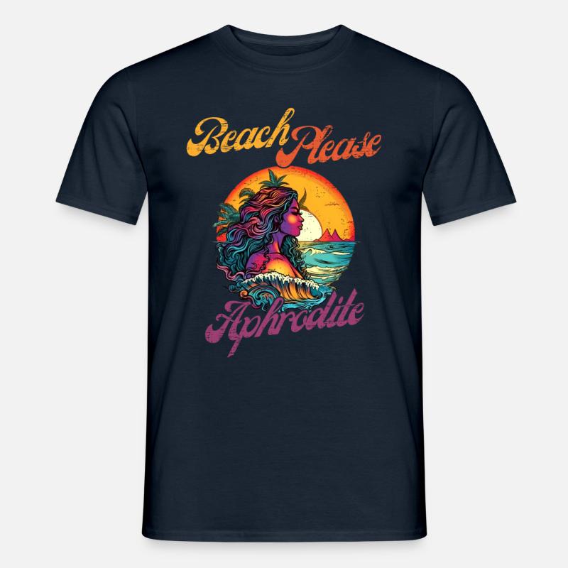 Beach Please - Aphrodite - Männer T-Shirt - Navy
