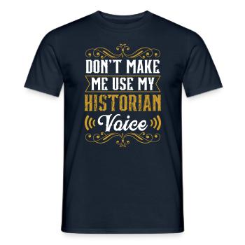 Mon historien Histoire Histoire Profession - T-shirt homme - marine - Devant - AI Model Male 178 light (178cm)