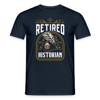 Retired historian Profession History History - Men's T-Shirt - navy - Front - AI Model Male 178 light (178cm)