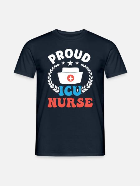 Proud Intensive Care Nurse - Men's T-Shirt - navy