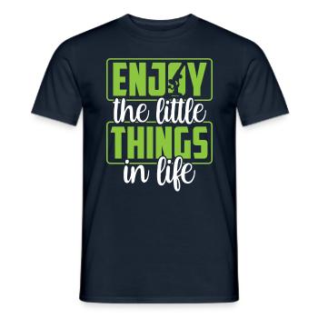 Profitez des petites choses de la vie Microscope - T-shirt homme - marine - Devant - AI Model Male 178 light (178cm)