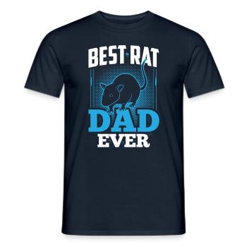 Meilleur Rat Dad Ever Rat Rat Daddy Rats - T-shirt homme - marine - Devant - AI Model Male 178 light (178cm)